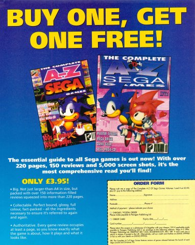 Complete A-Z of Sega Games Vol. 1 & 2 (June 1994) (UK)