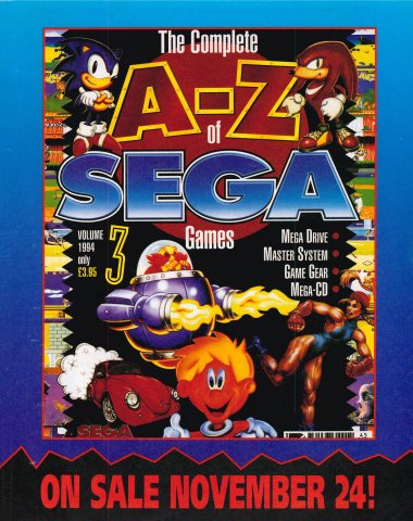 Complete A-Z of Sega Games Vol. 3, The (October 1994) (UK)