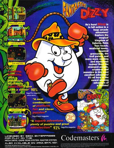 Fantastic Dizzy (October 1993) (UK)