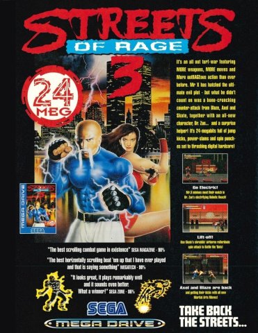 Streets of Rage 3 (August 1994) (UK)