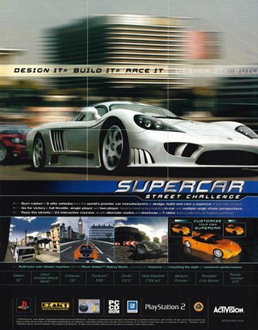 Supercar Street Challenge (November 2001) (UK)