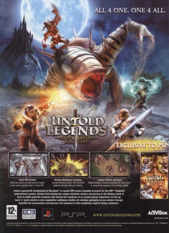 Untold Legends: Brotherhood of the Blade (October 2005) (UK)