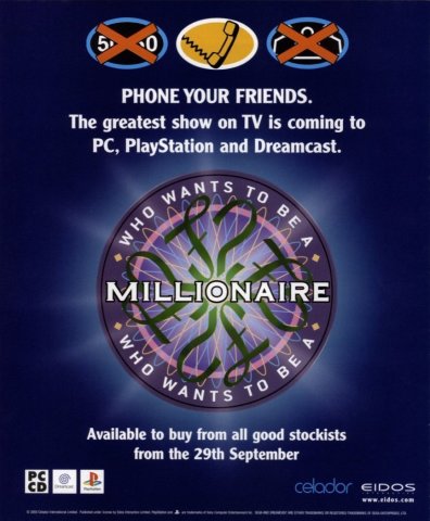 Who Wants to Be a Millionaire (October 2000) (UK)