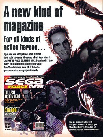 Sega Force Mega issue 1 (August 1993) (UK)