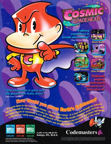 Cosmic Spacehead (January 1994) (UK)