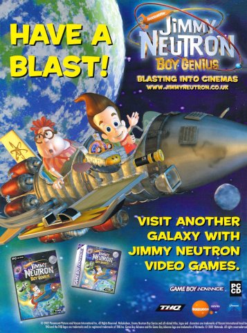 Jimmy Neutron: Boy Genius (Spring 2002) (UK)