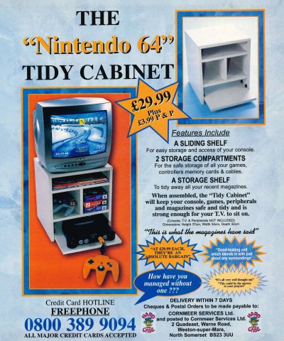 Nintendo 64 Tidy Cabinet (February 1999) (UK)