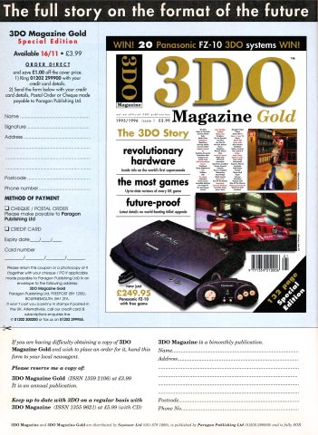 3DO Magazine Gold special edition (December 1995) (UK)