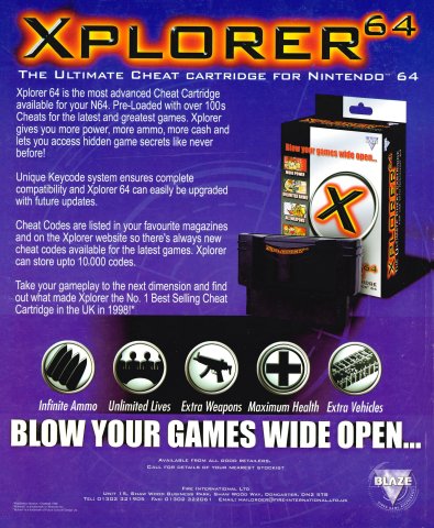 Blaze Xplorer 64 (December 1999) (UK)