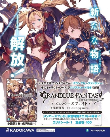 Granblue Fantasy: Members Fight novel (Japan) (June 2016)