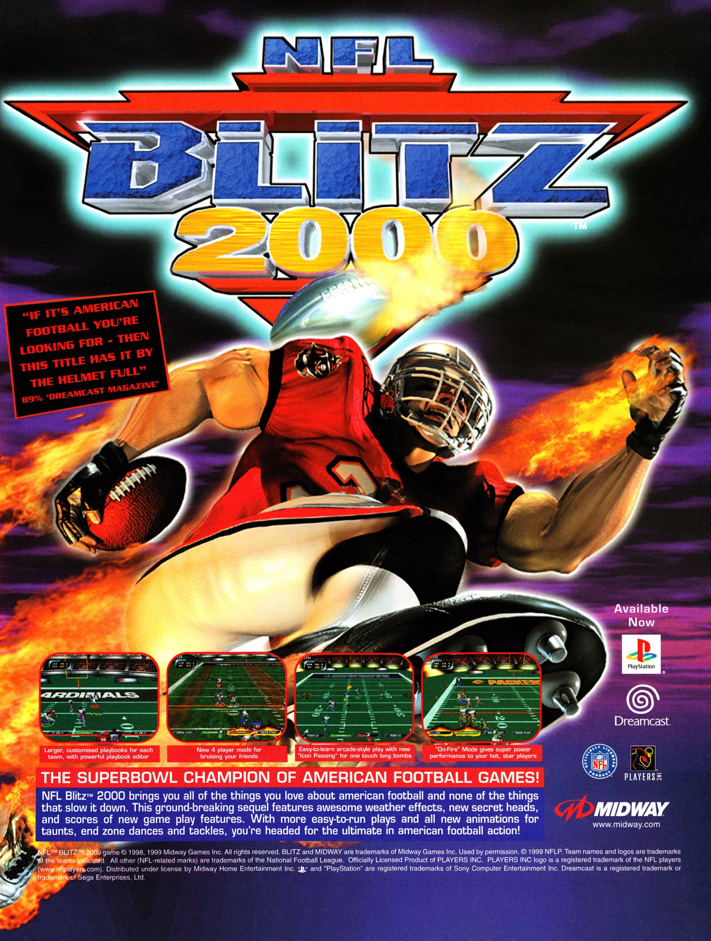 NFL Blitz 2000 (January 2000) (UK)