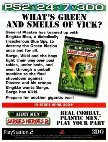 Army Men: Sarge's Heroes 2 (May 2001) (UK)