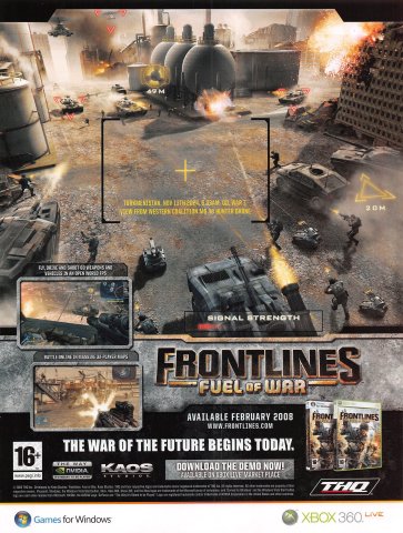 Frontlines: Fuel of War (January 2008) (UK)