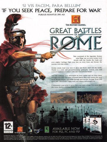 Great Battles of Rome (May 2007) (UK)