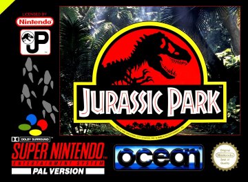 Jurassic Park boxart (PAL) (UK)