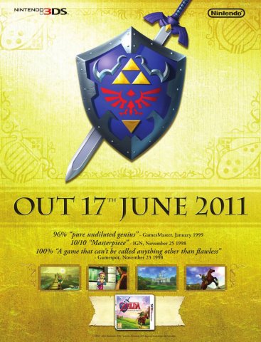 Legend of Zelda, The Ocarina of Time 3D (June 2011) (UK)