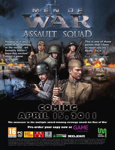 Men of War: Assault Squad (March 2011) (UK)