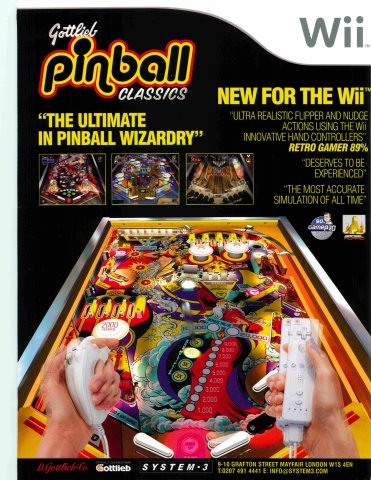 Pinball Hall of Fame: The Gottlieb Collection (Gottlieb Pinball Classics) (December 2006) (UK)