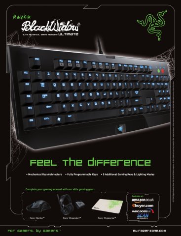 Razer Black Widow keyboard (December 2010) (UK)