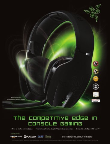 Razer Chimaera 5.1 Wireless Gaming Headset (December 2011) (UK)