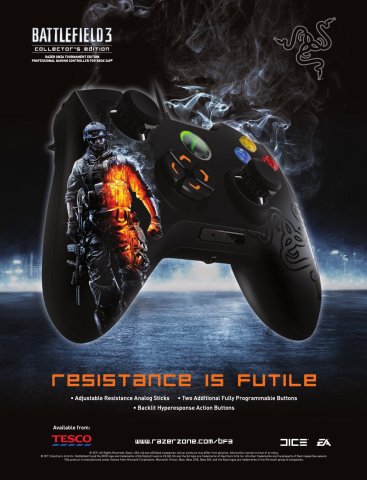 Razer Onza Tournament Edition controller - Battlefield 3 Collector's Edition (December 2011) (UK)