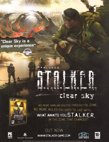 S.T.A.L.K.E.R. Clear Sky (October 2008) (UK)