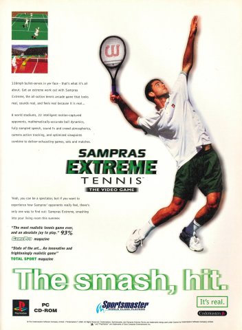 Sampras Extreme Tennis (August 1996) (UK)