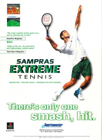 Sampras Extreme Tennis (December 1996) (UK)