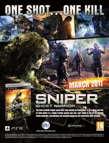 Sniper: Ghost Warrior (March 2011) (UK)