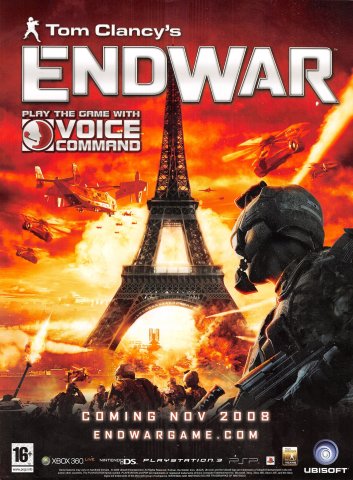 Tom Clancy's EndWar (October 2008) (UK)