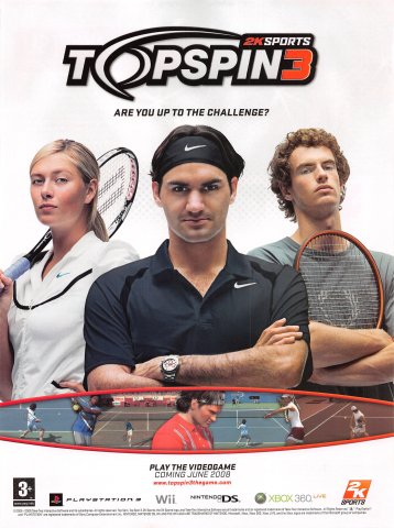 Top Spin 3 (June 2008) (UK)