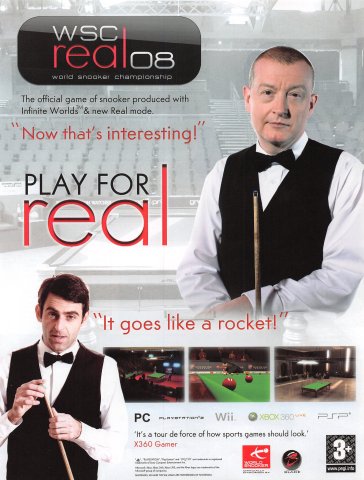 WSC REAL 08: World Snooker Championship (April 2008) (UK)