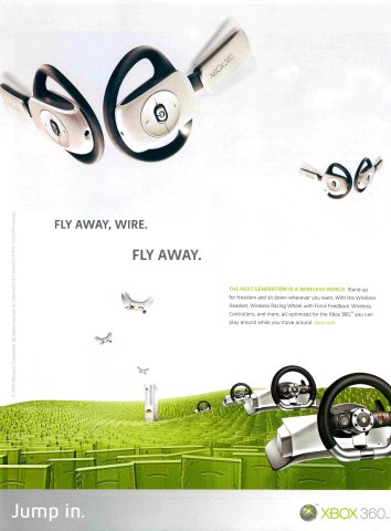 Wireless Headset, Wireless Racing Wheel, Wireless Controller (December 2006) (UK)