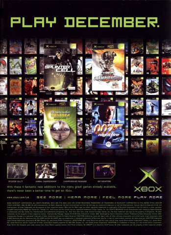 Microsoft Xbox Play December (December 2002) (UK)