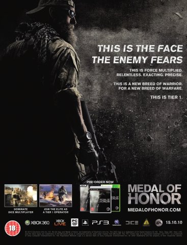 Medal of Honor (September 2010) (UK)