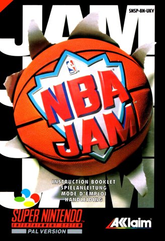 NBA JAM manual (PAL) (UK)