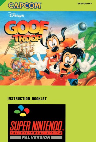 Goof Troop manual (PAL) (UK)