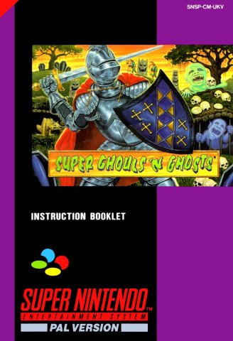 Super Ghouls N Ghosts manual (PAL) (UK)