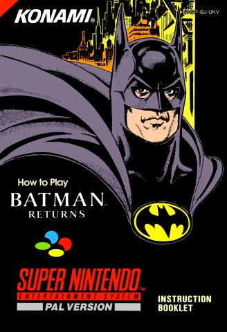 Batman Returns manual (PAL) (UK)