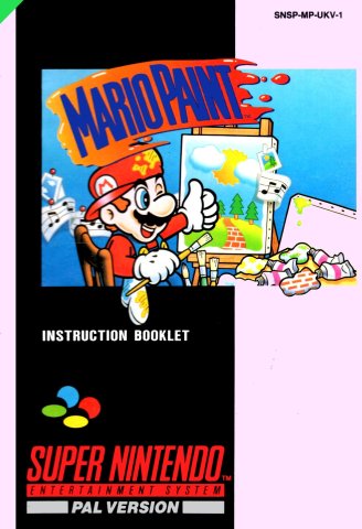 Mario Paint manual (PAL) (UK)