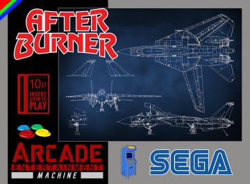 After Burner arcade 1987 box art