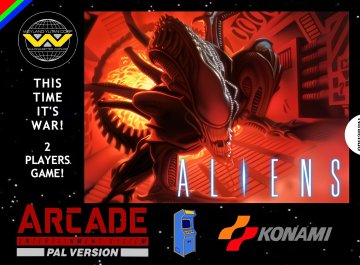 Aliens Arcade box art (PAL) (UK)