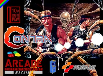 Contra arcade 1987 box art