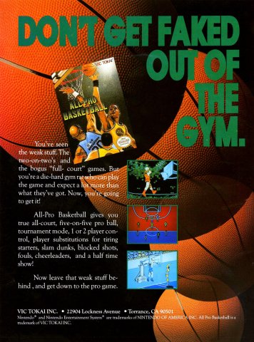 All Pro Basketball (November 1990)