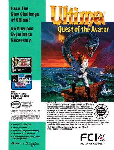 Ultima: Quest of the Avatar (October 1990)