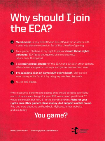 ECA (Entertainment Consumers Association) (March 2008)