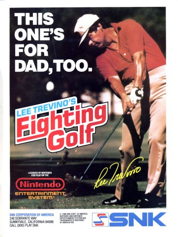 Lee Trevino's Fighting Golf (July 1989)