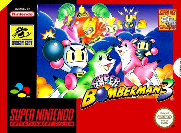 Super Bomberman 3 box art (PAL) (UK) (EU)