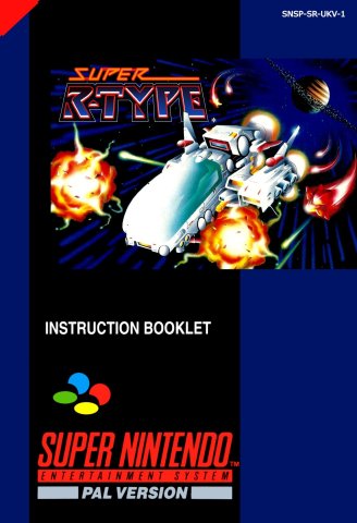 Super R-Type manual (PAL) (UK)