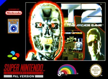 T2 the arcade game box art (PAL) (UK) (EU)